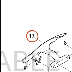 Harley-Davidson Filler Strip, Rh/Saddlebag Trim