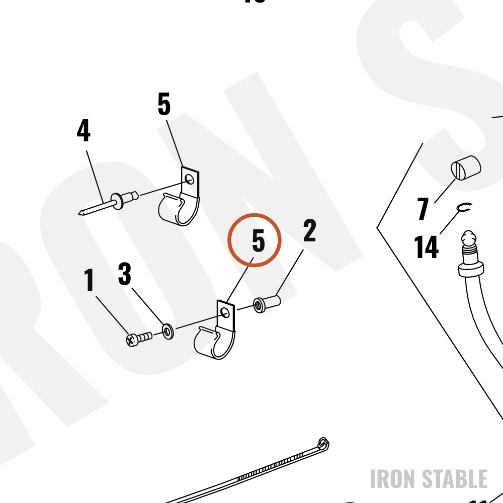 Harley-Davidson Clamp, P, Lock