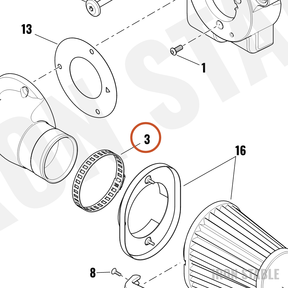 Harley-Davidson Clamp, Worm Drv #48