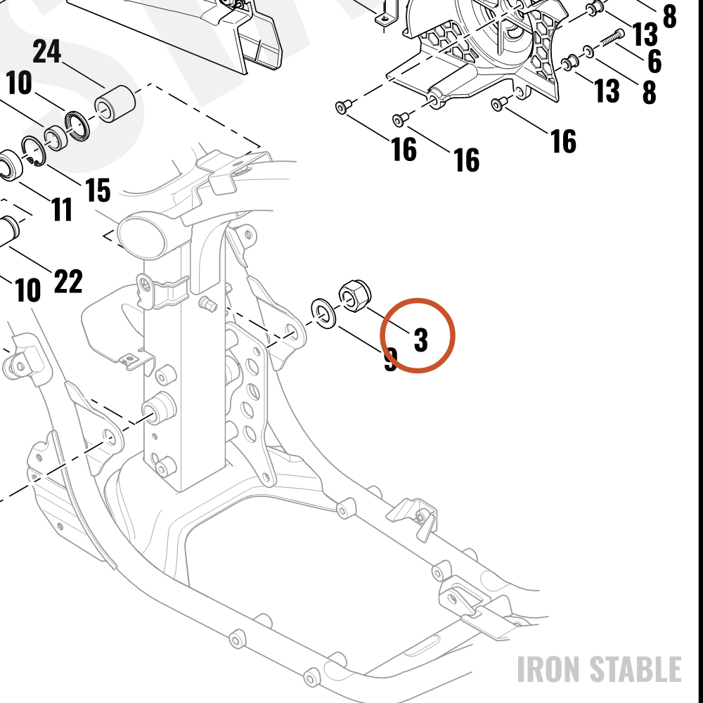 Harley-Davidson Nut, Lock