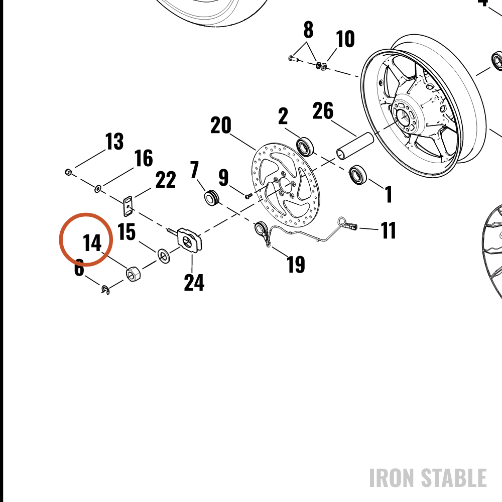 Harley-Davidson Nut, Locking, Low Profile