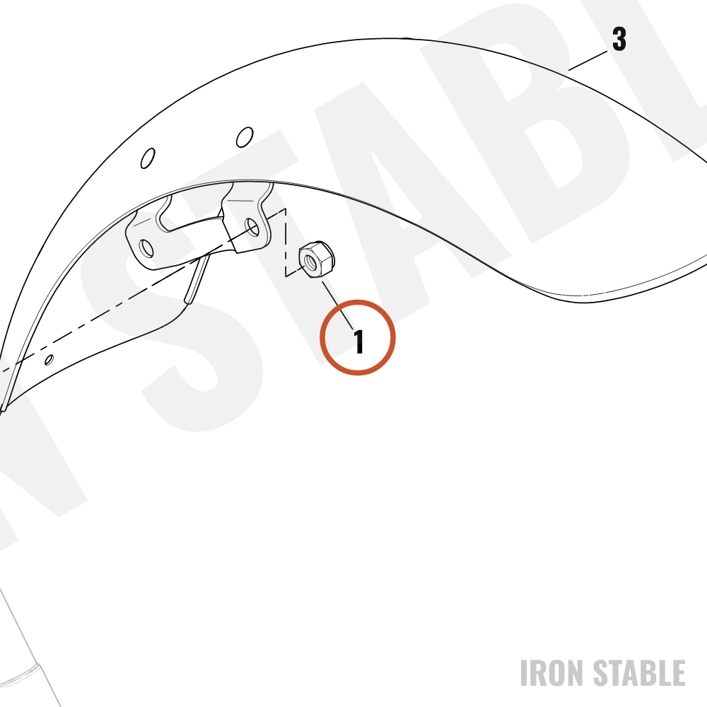Harley-Davidson Nut, Flange