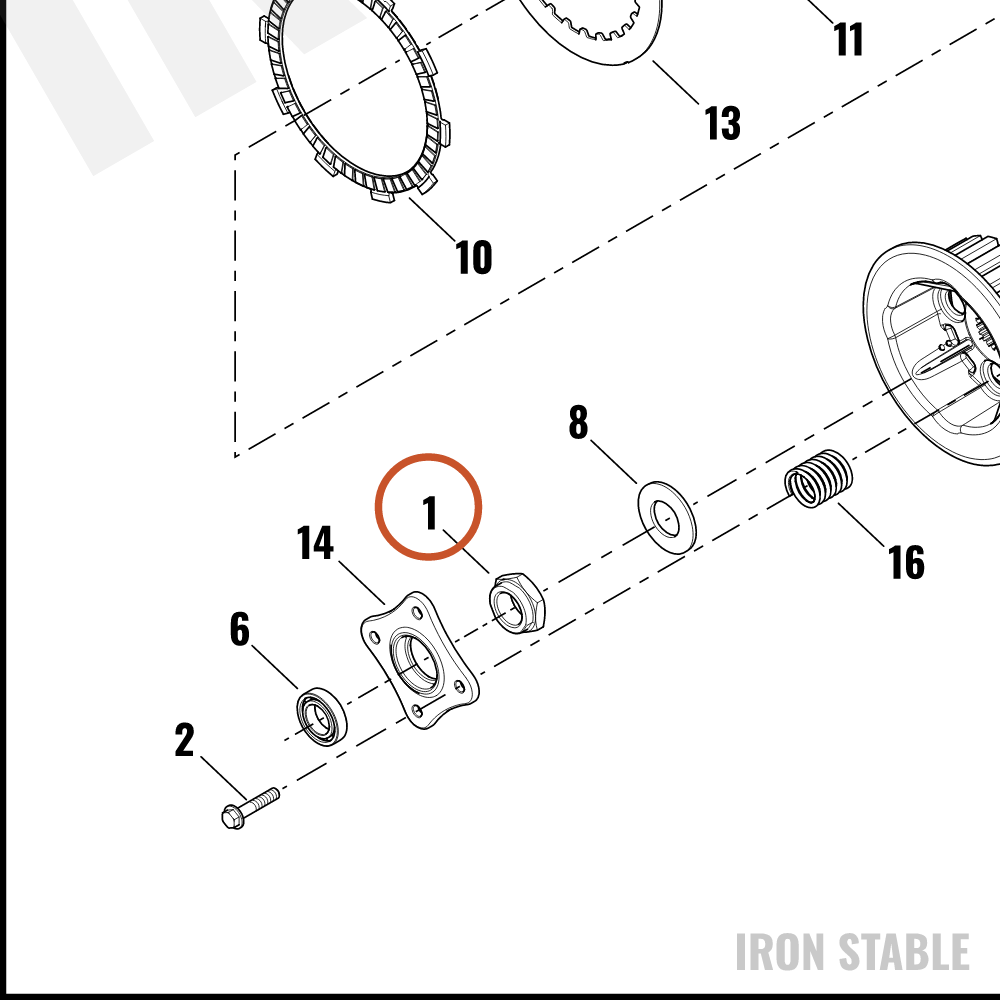 Harley-Davidson Nut, Lock