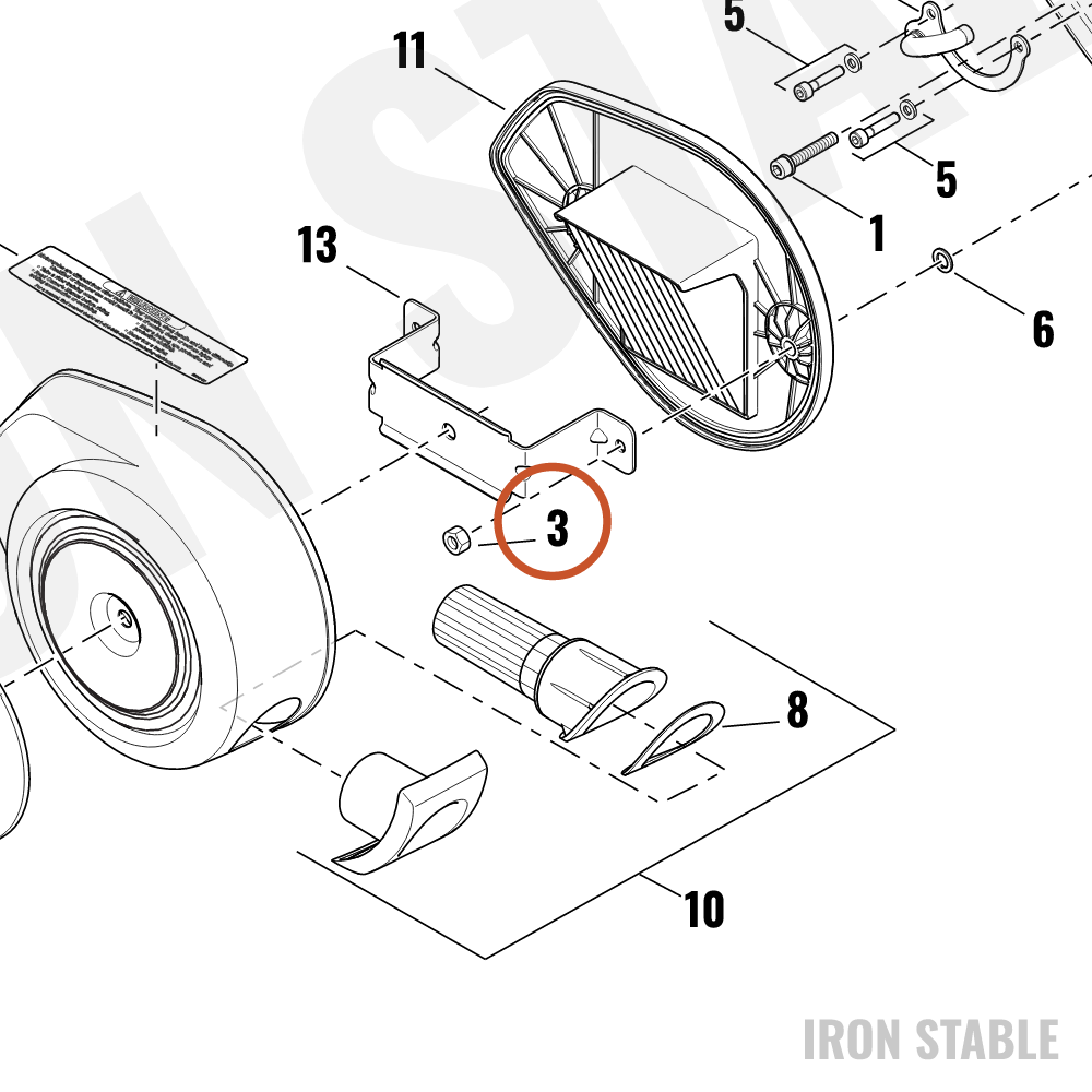 Harley-Davidson Nut, Acorn