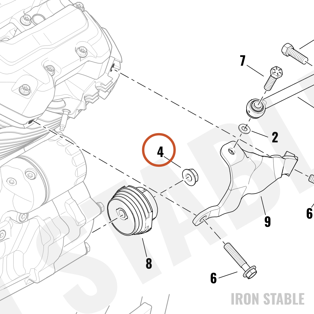 Harley-Davidson Nut, Flange 7/16-14 Unc-2b