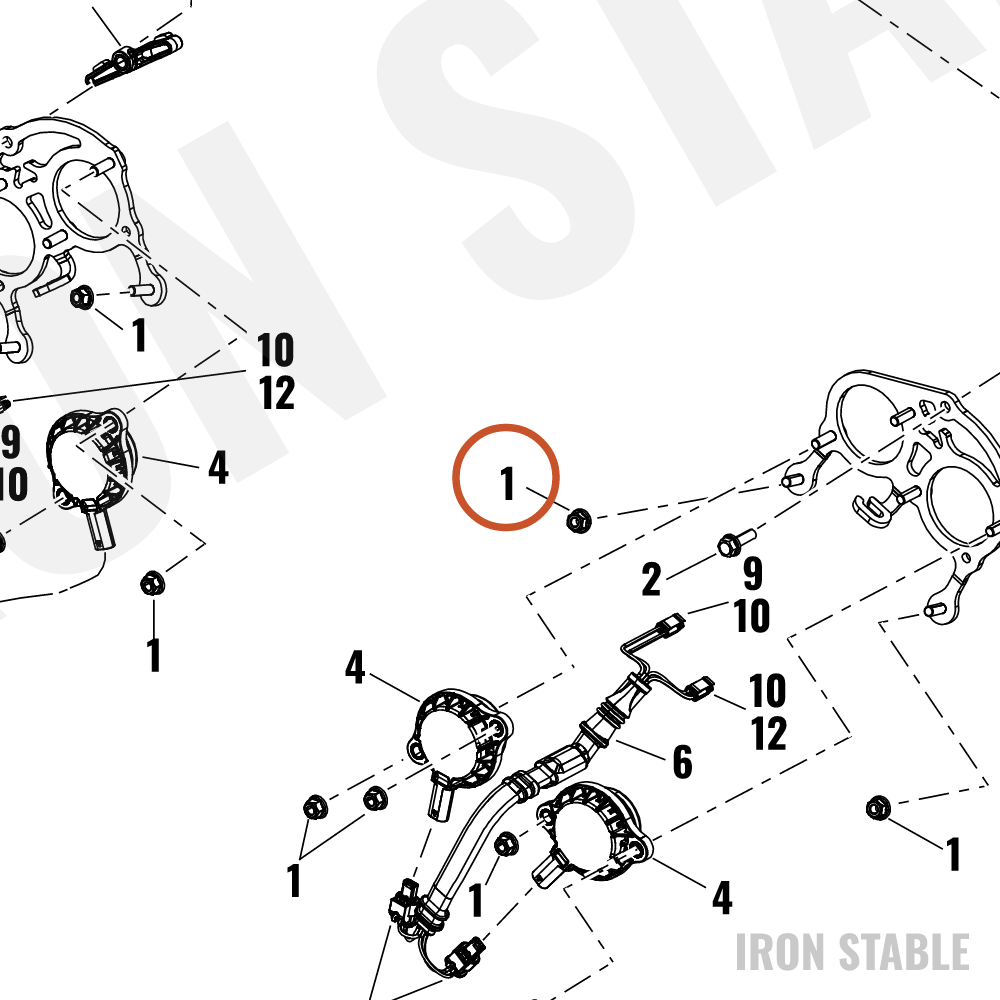 Harley-Davidson Nut, M6x1 Cl 10 Top Flange Lock
