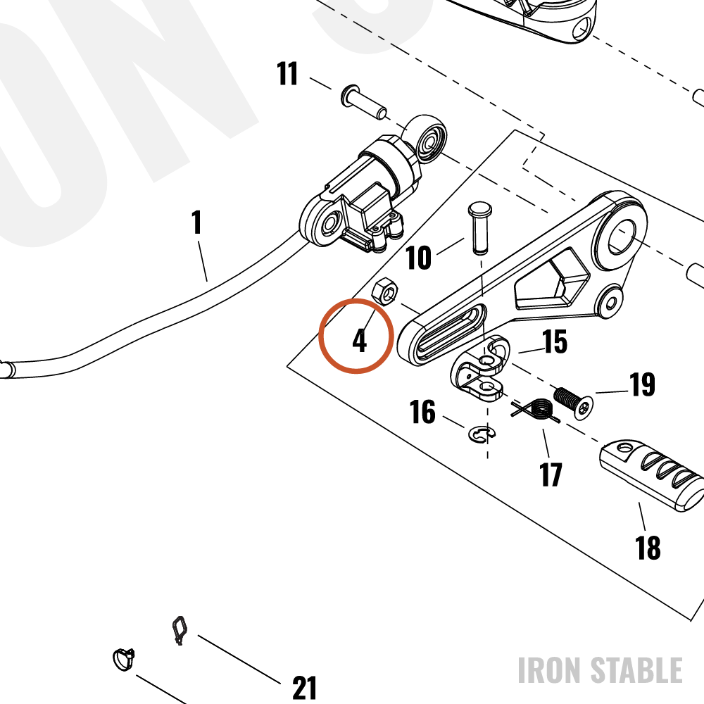 Harley-Davidson Nut, Locking