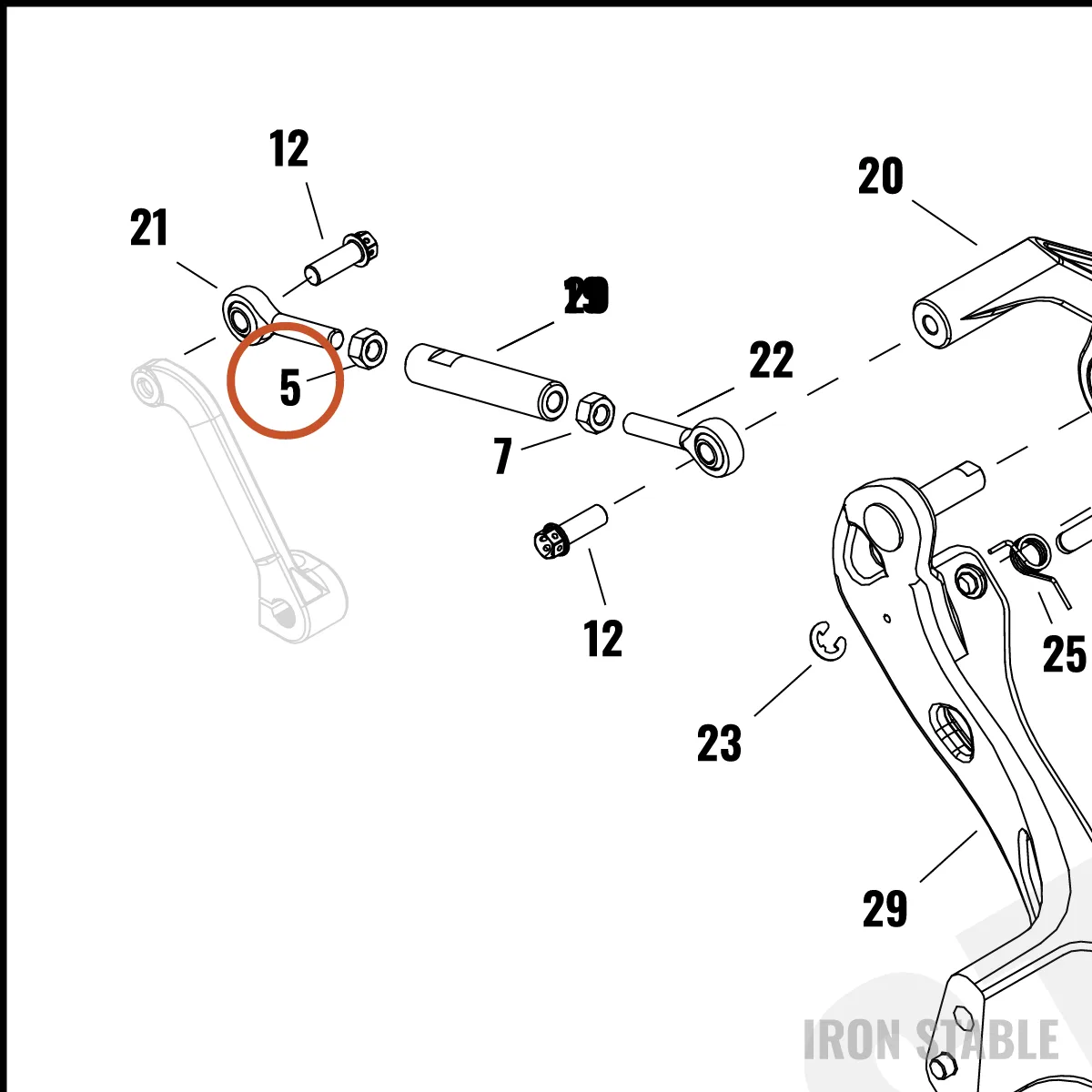 Harley-Davidson Nut, Hex