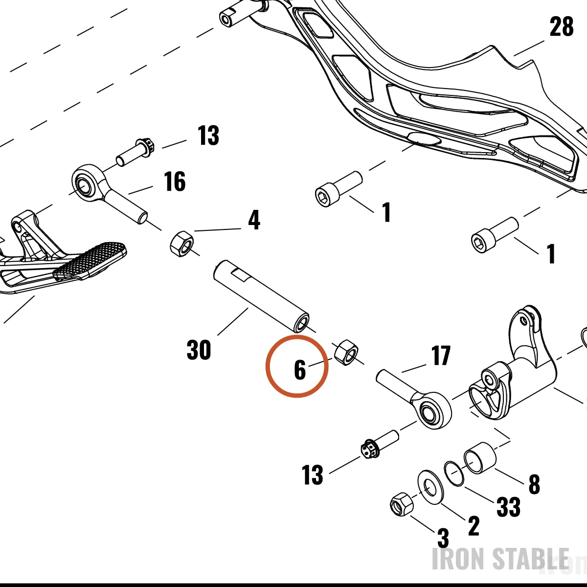 Harley-Davidson Nut, Hex, Lh Thd