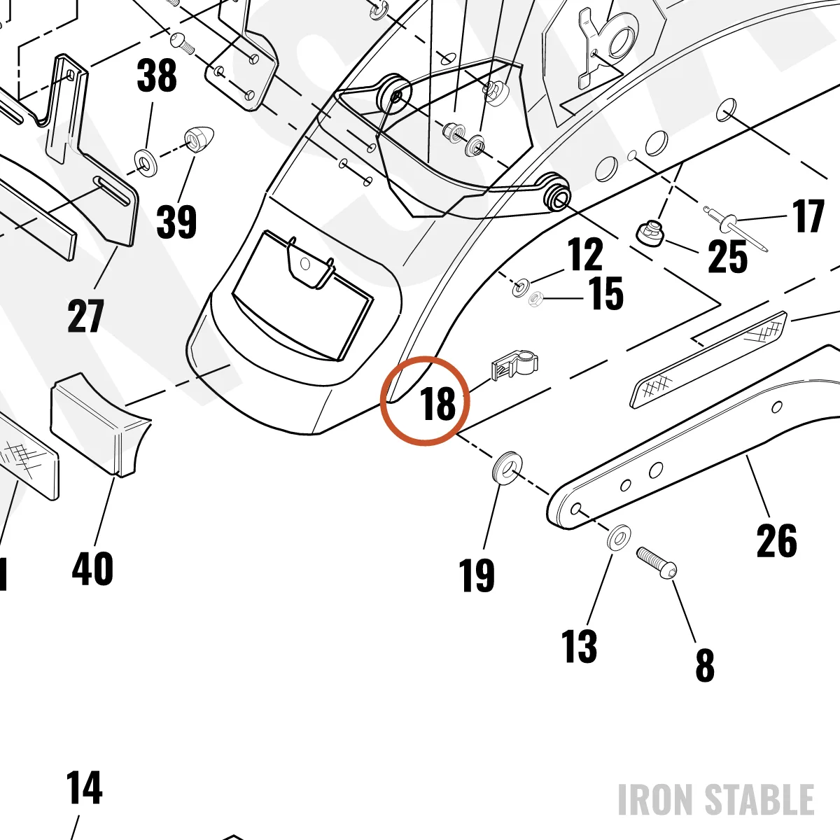 Harley-Davidson Clip, T-Stud