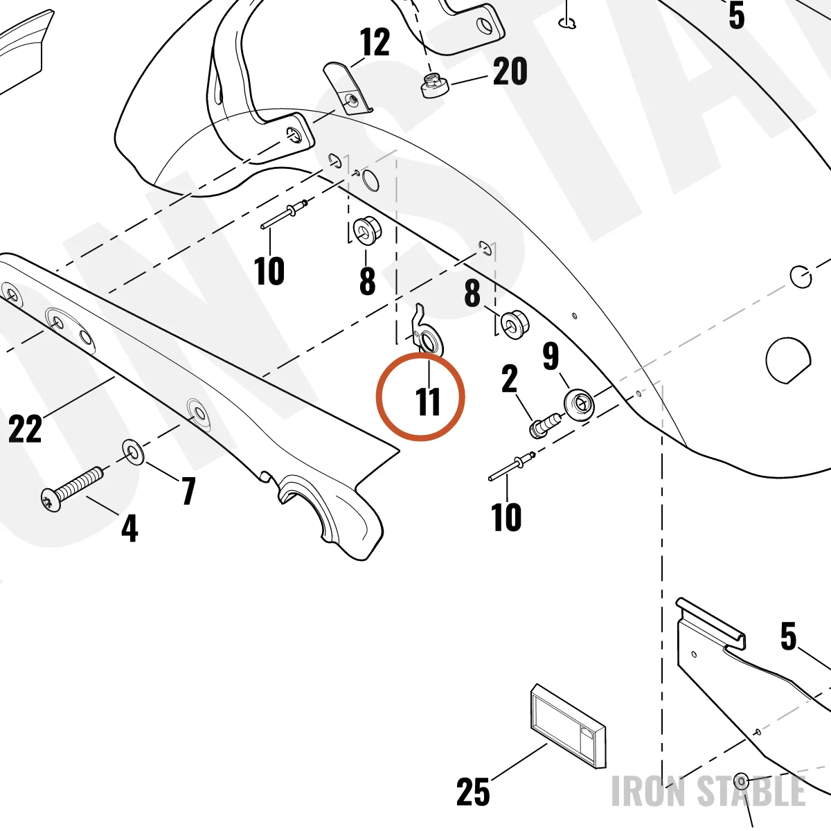 Harley-Davidson Bracket, Wire Retention