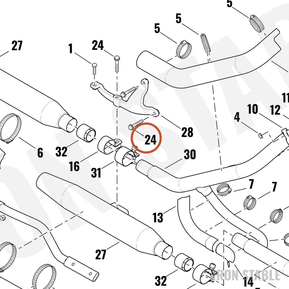 Harley-Davidson Screw, Flange Head