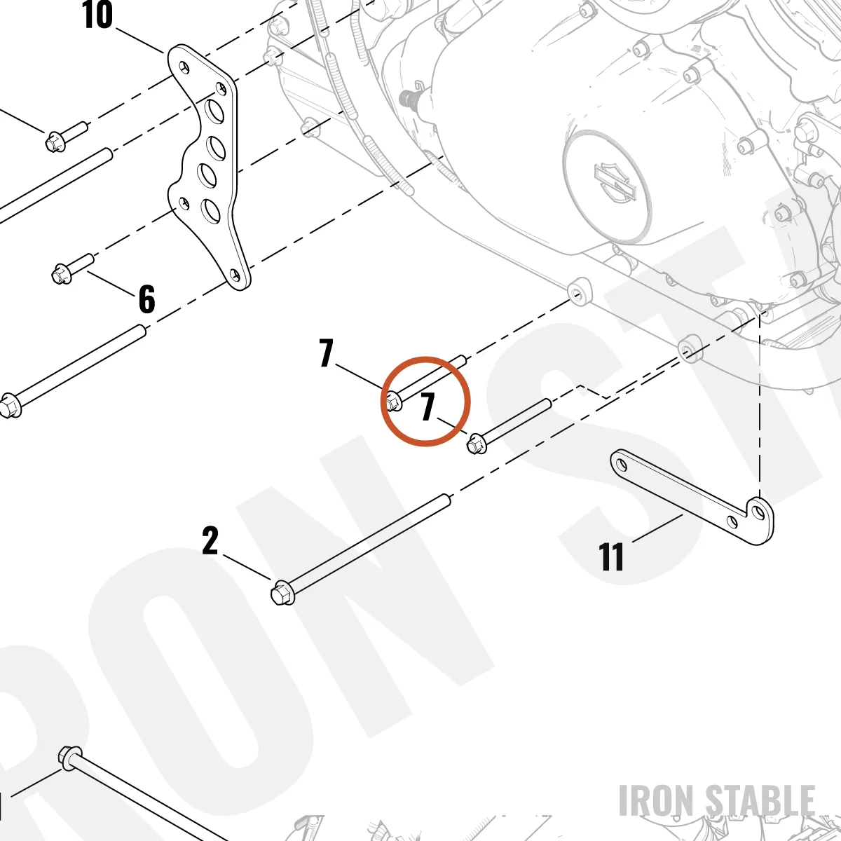 Harley-Davidson Screw, Hex Flange Hd