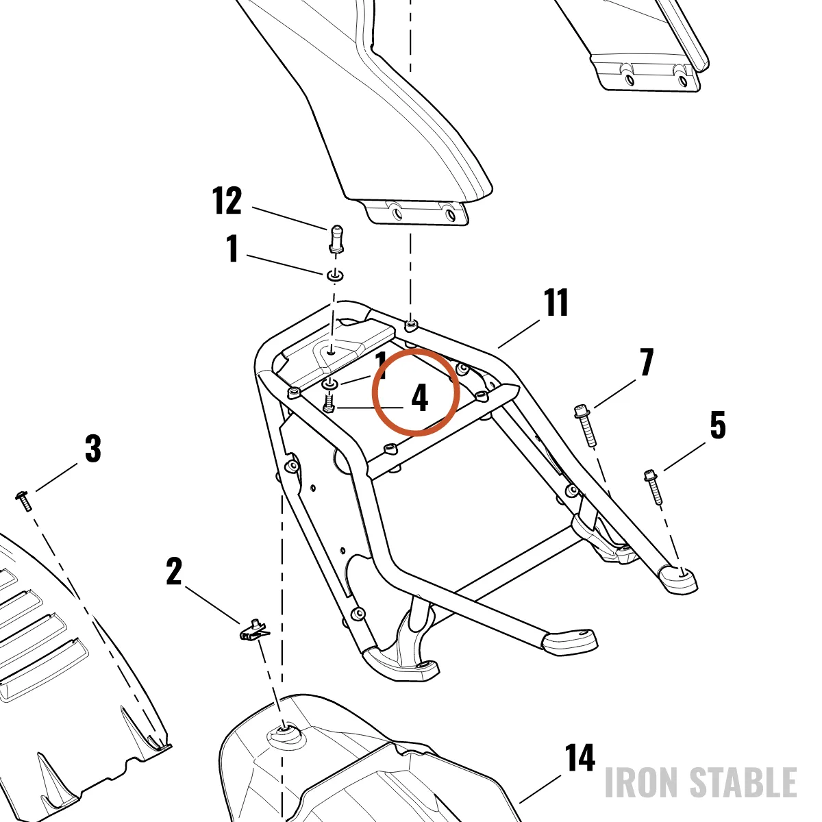Harley-Davidson Bolt, Hex Hd, M6 X 16
