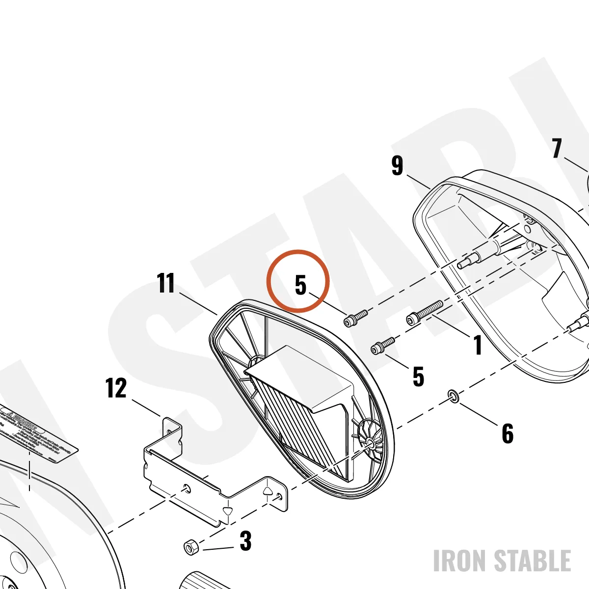 Harley-Davidson Bolt, W/Washer, M5 X 20
