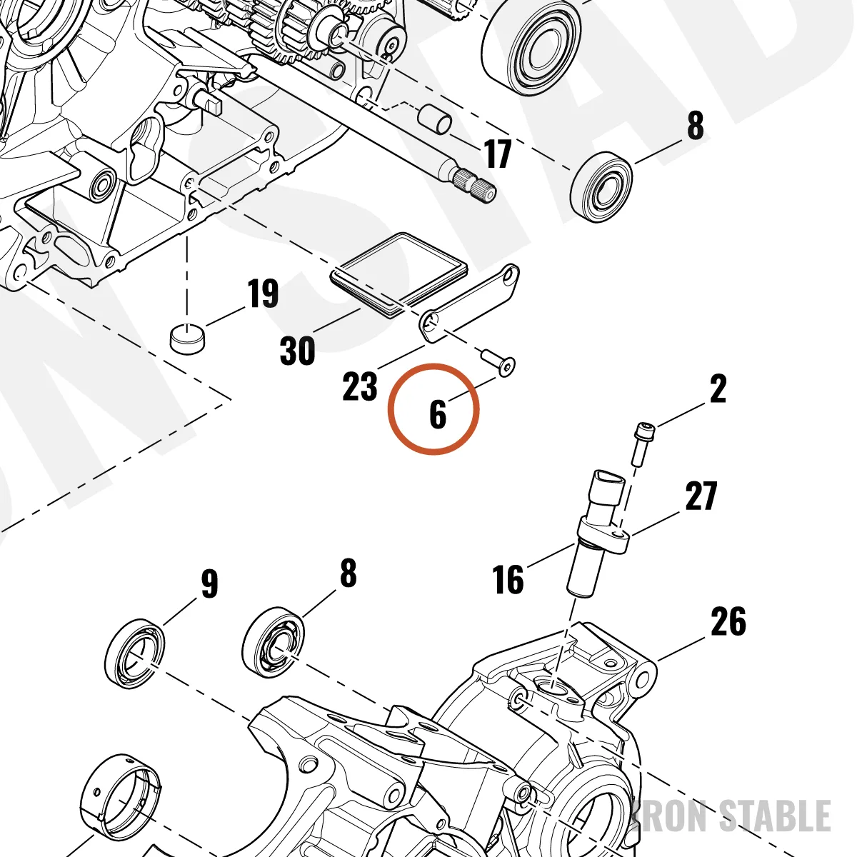 Harley-Davidson Screw, Flat Hd, M6 X 16