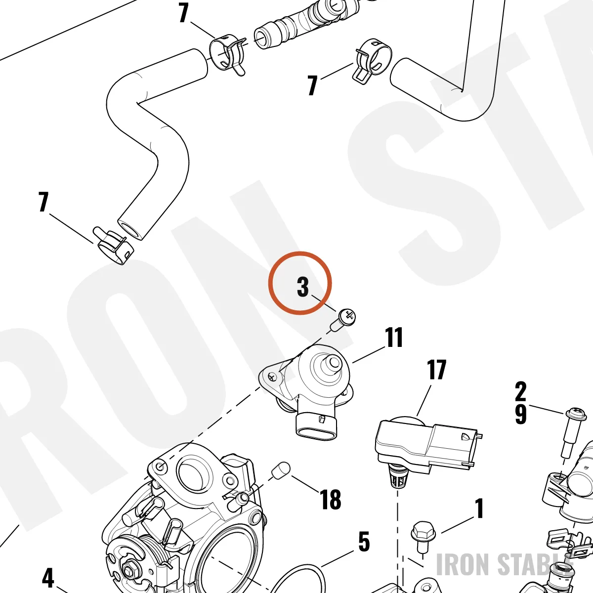 Harley-Davidson Screw, M5 X 16