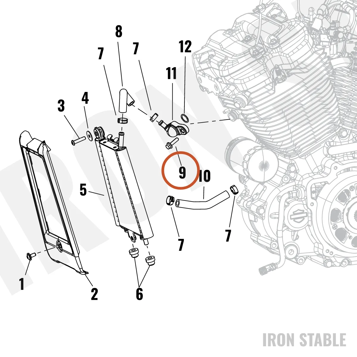 Harley-Davidson Screw, Hex Flange