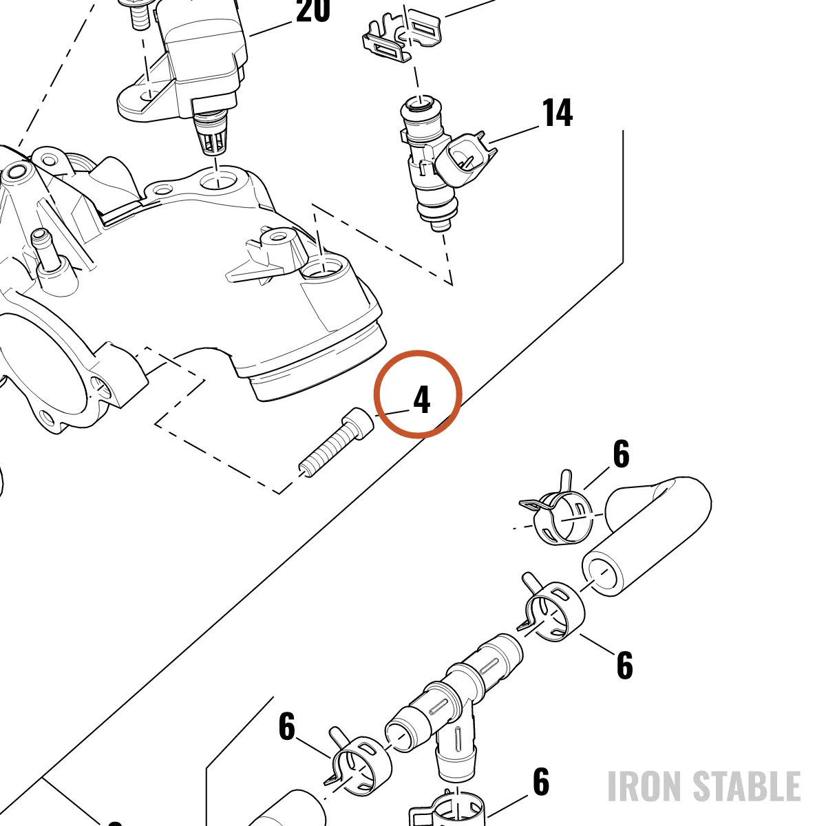 Harley-Davidson Screw, M6x25