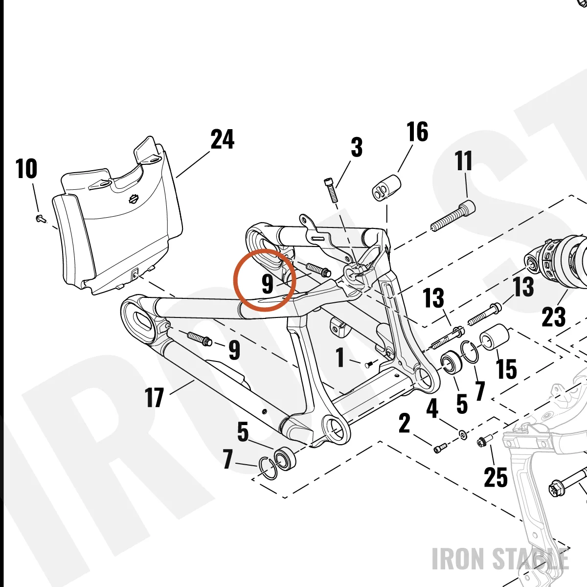 Harley-Davidson Screw, 3/8-16unrc-2ax1.500, 12 P