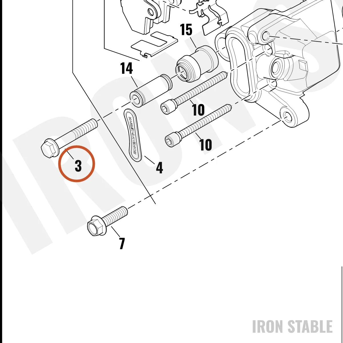 Harley-Davidson Screw, Hex Flange, M8x1-25