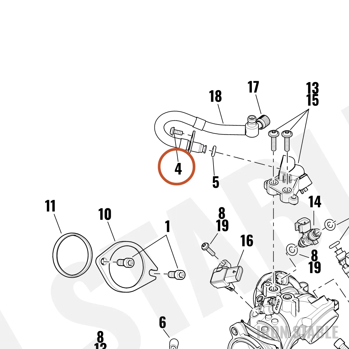 Harley-Davidson Screw, M5x0.8x12