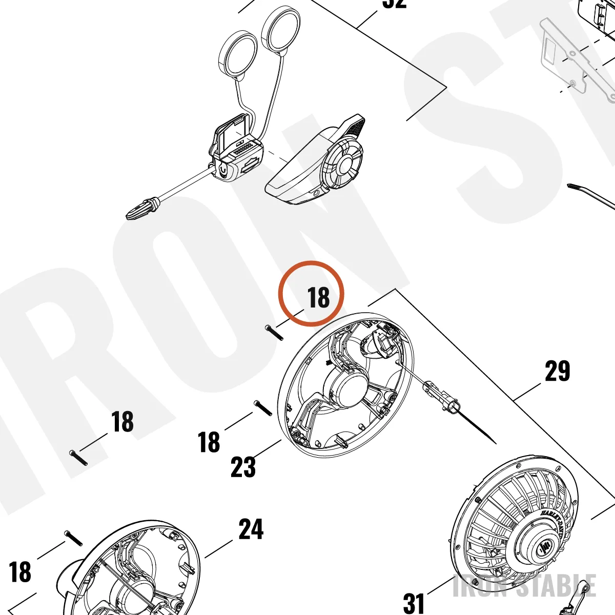 Harley-Davidson Screw, Shcs, 6-32x1, Blk
