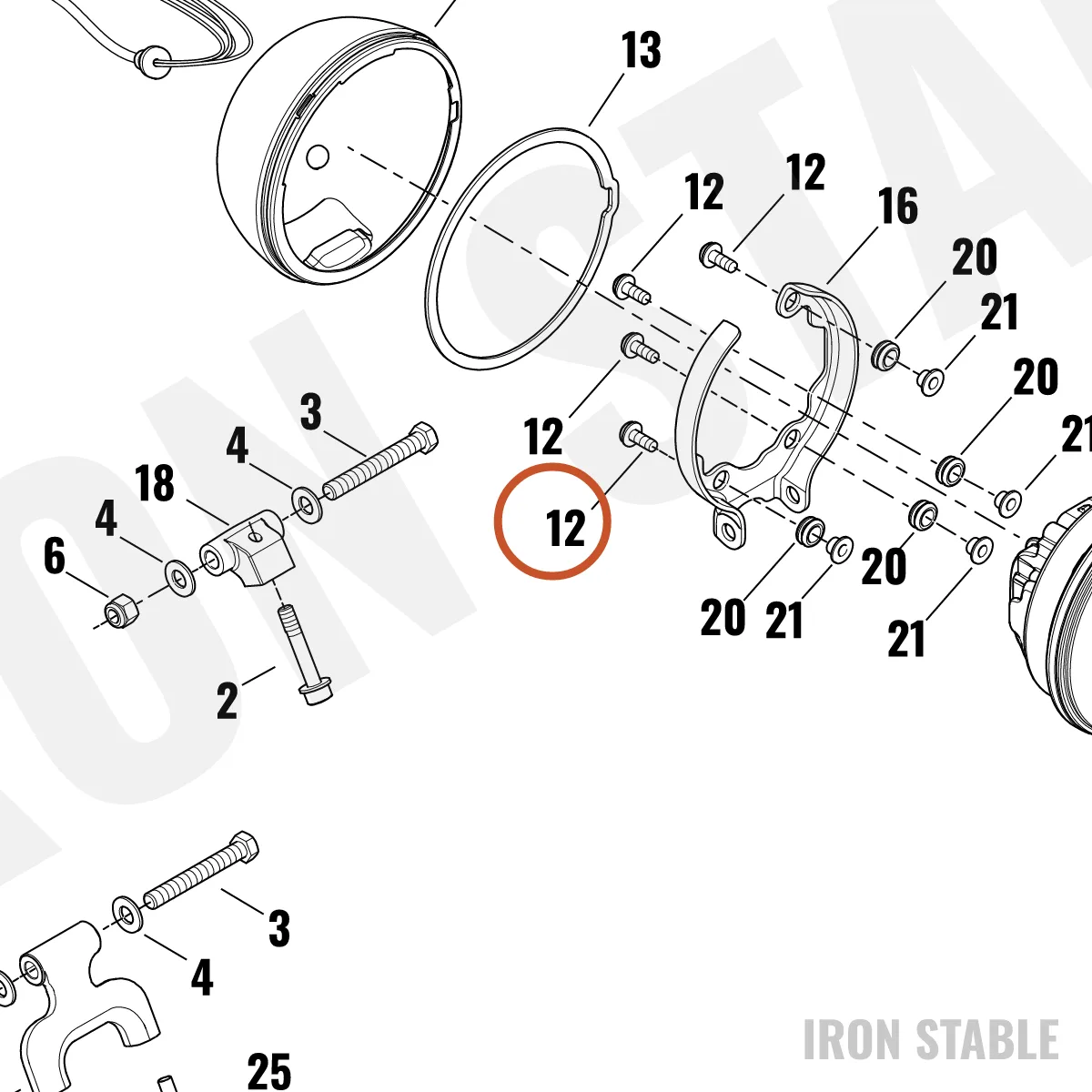 Harley-Davidson Screw, Btn Hd Sems, Torx, 1/4-20x