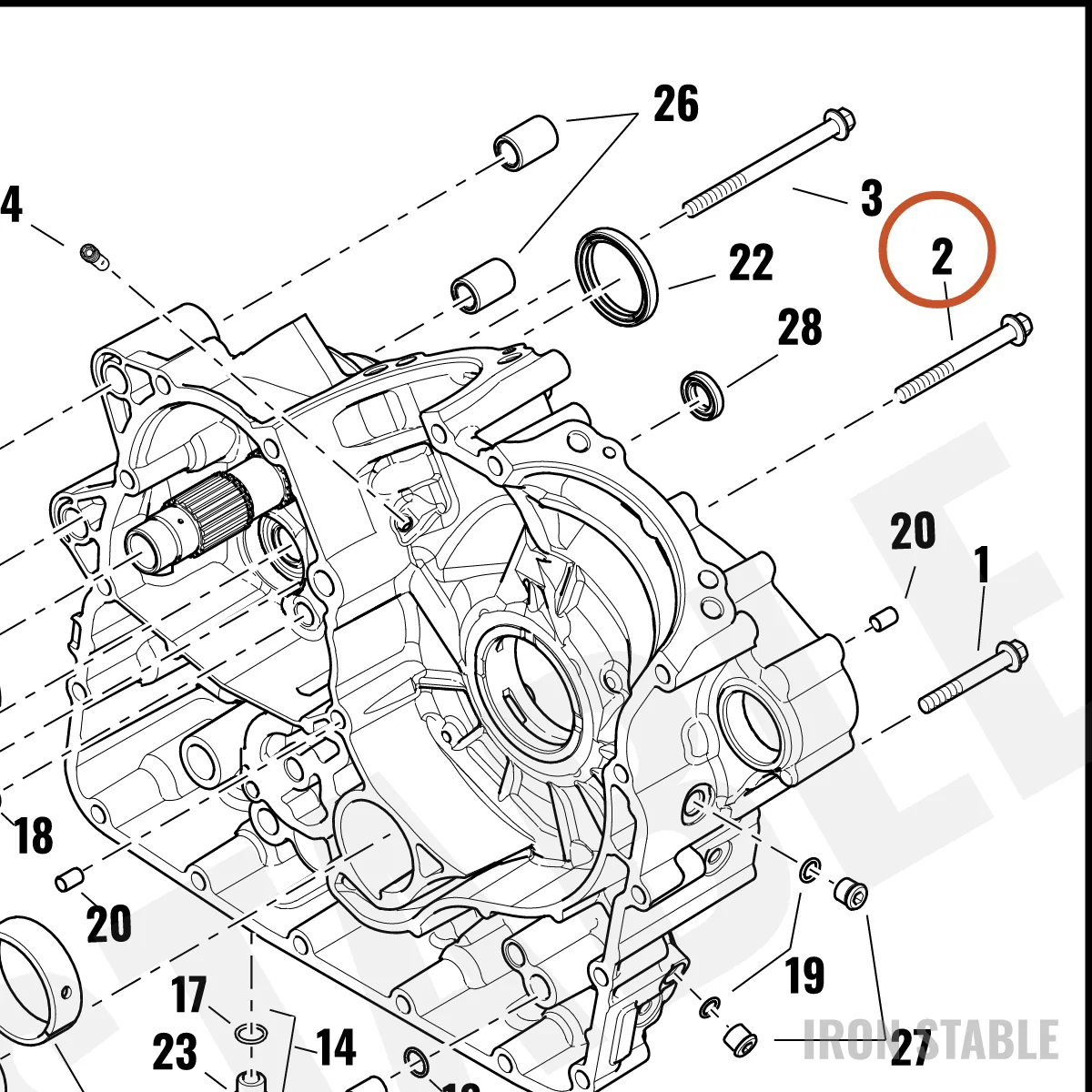 Harley-Davidson Screw, Flange, Hex, M8 X 80