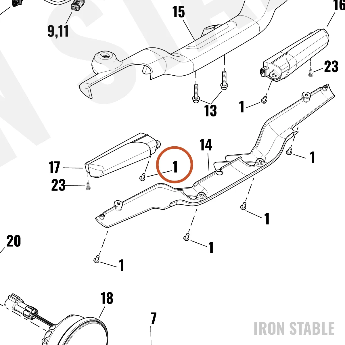 Harley-Davidson Screw, Pan Hd, 8-32 X .625