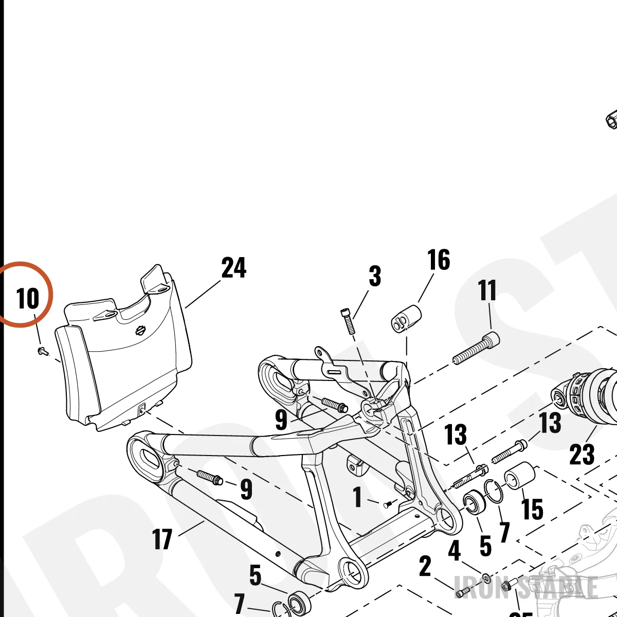Harley-Davidson Screw, Hex Hd, Sems