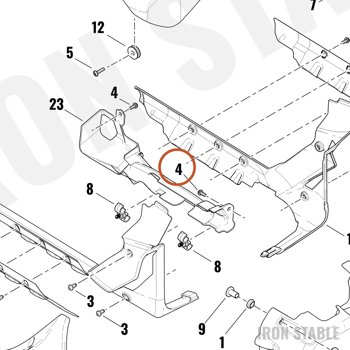 Harley-Davidson Screw, Hex Head, Sems, M5x16