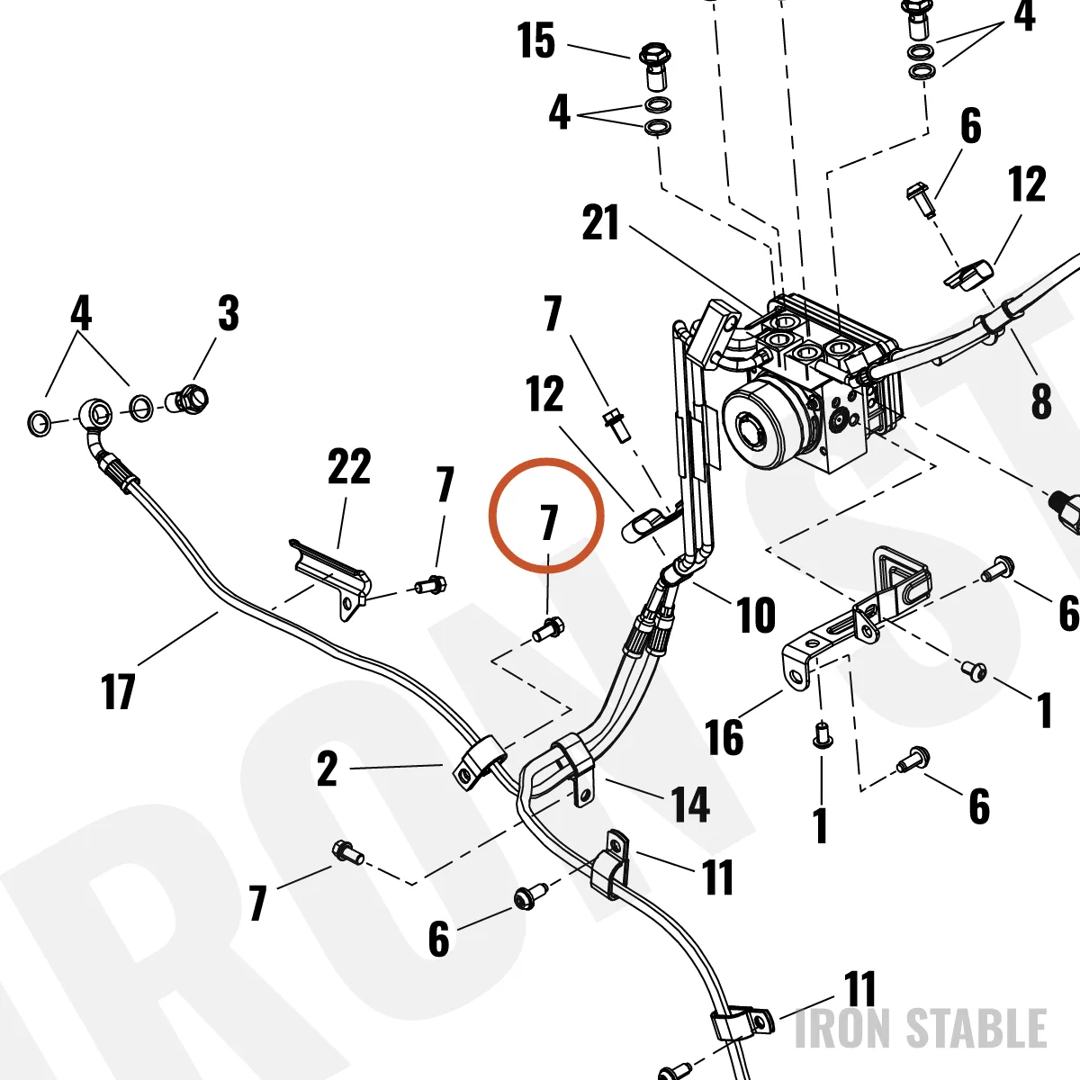 Harley-Davidson Screw, Flange, Hex, M6 X 12