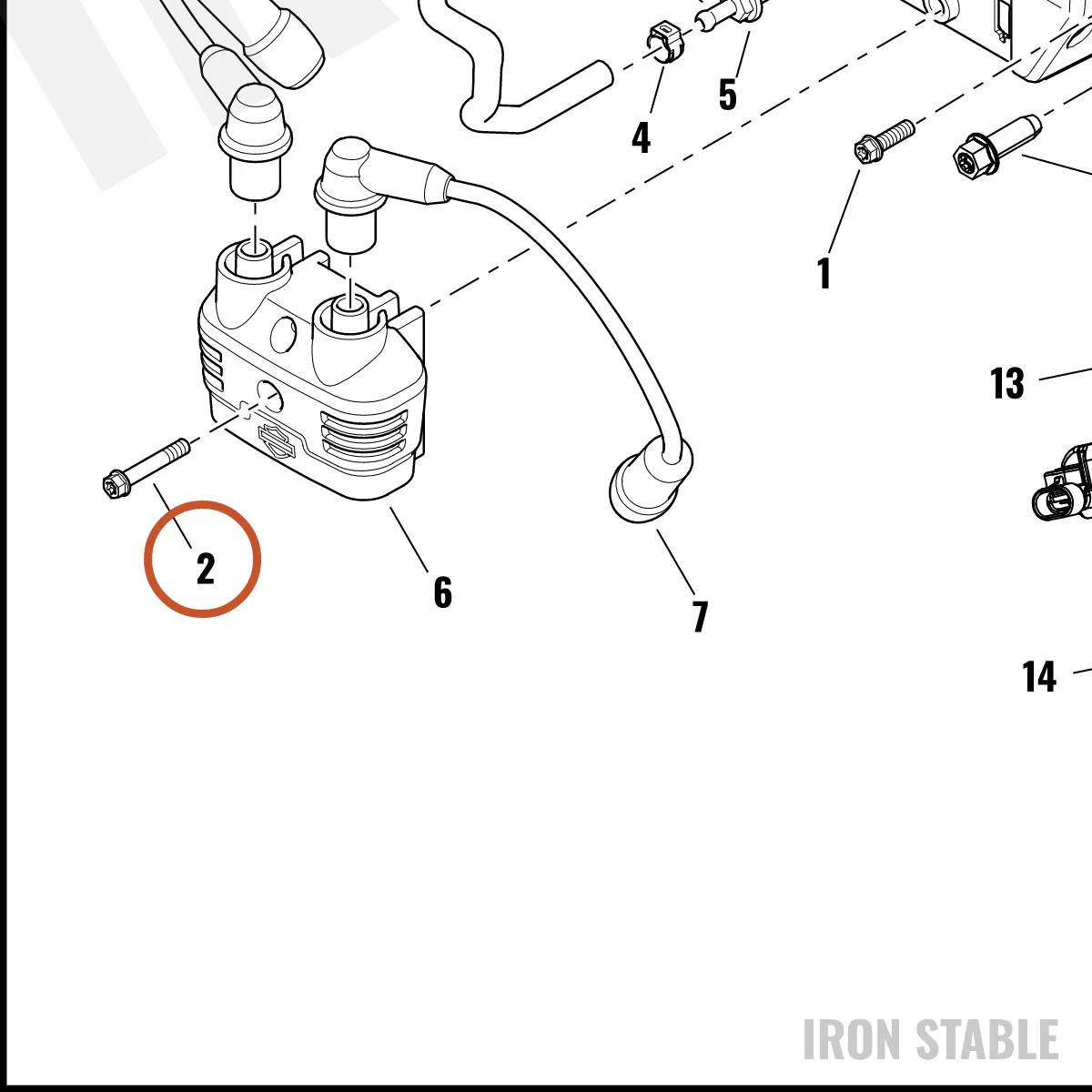 Harley-Davidson Screw, Flange, Hex, M6 X 35