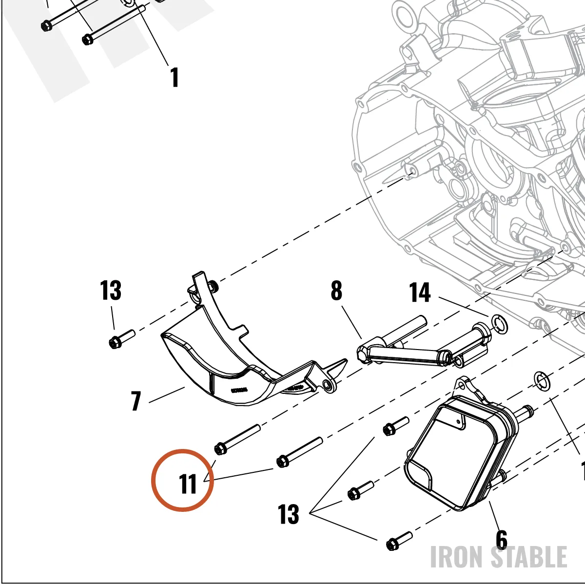Harley-Davidson Screw, Flange, Hex, M6 X 45