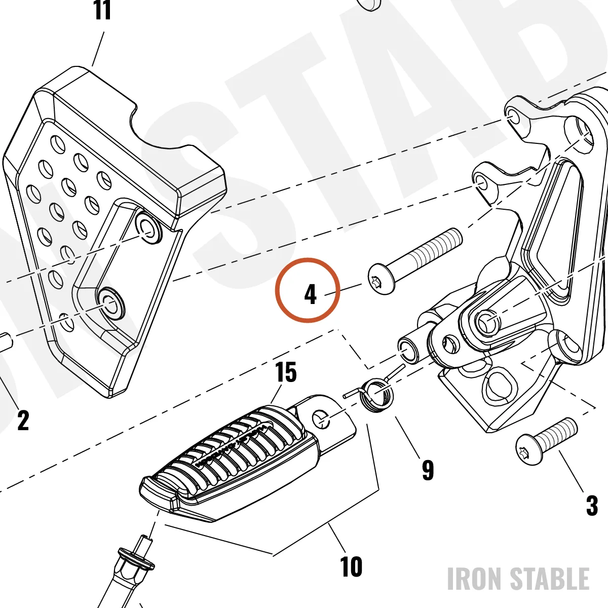 Harley-Davidson Screw, Bhcs, M8x1.25-45