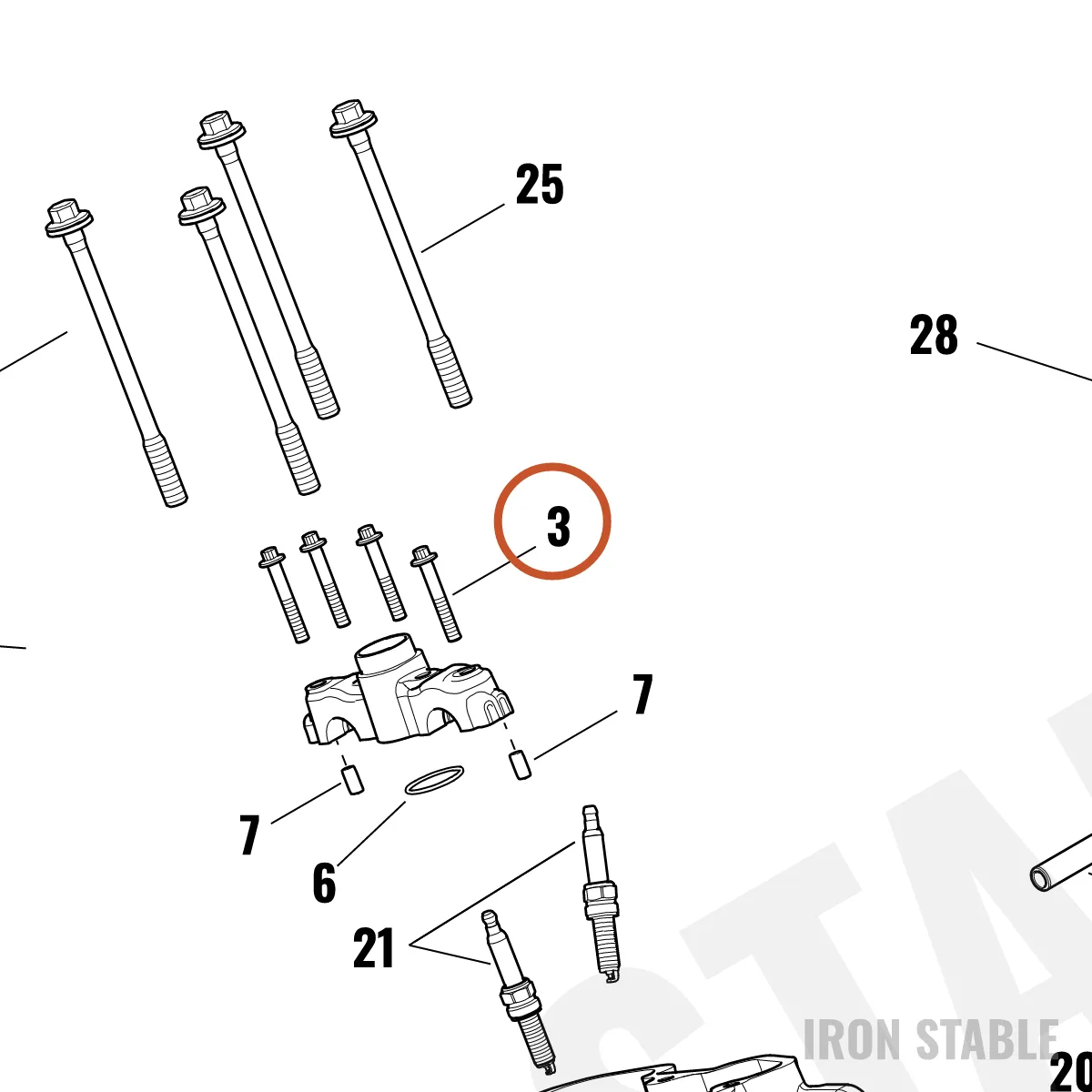 Harley-Davidson Screw, M6x40, 12pt.