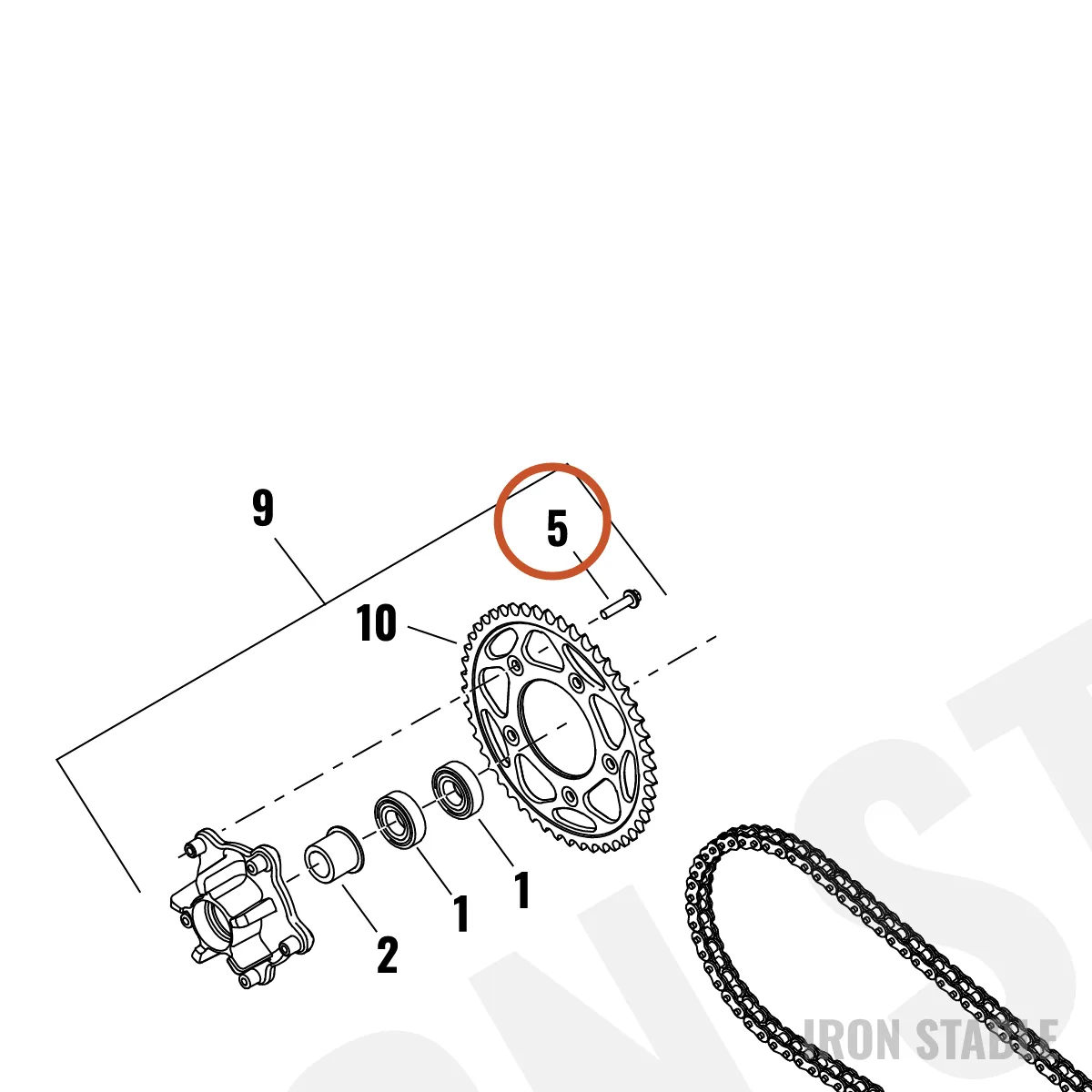 Harley-Davidson Screw, M8x1.25x35