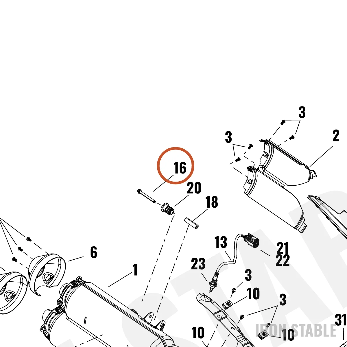 Harley-Davidson Screw, Flange, Hex, M6 X 60