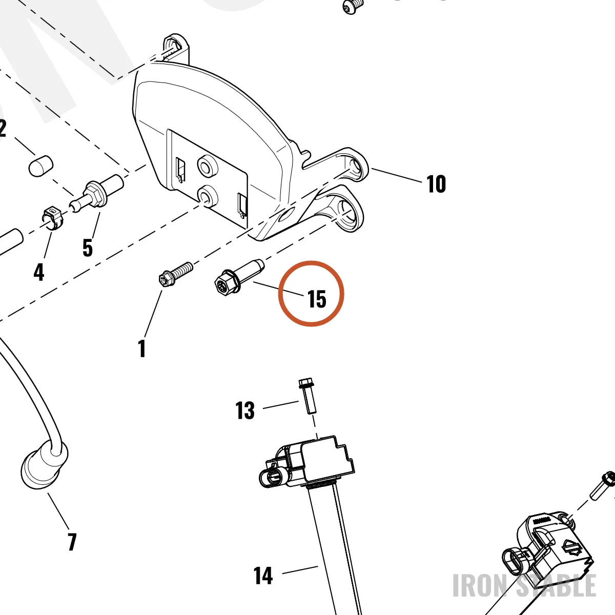 Harley-Davidson Screw, M10x1.5