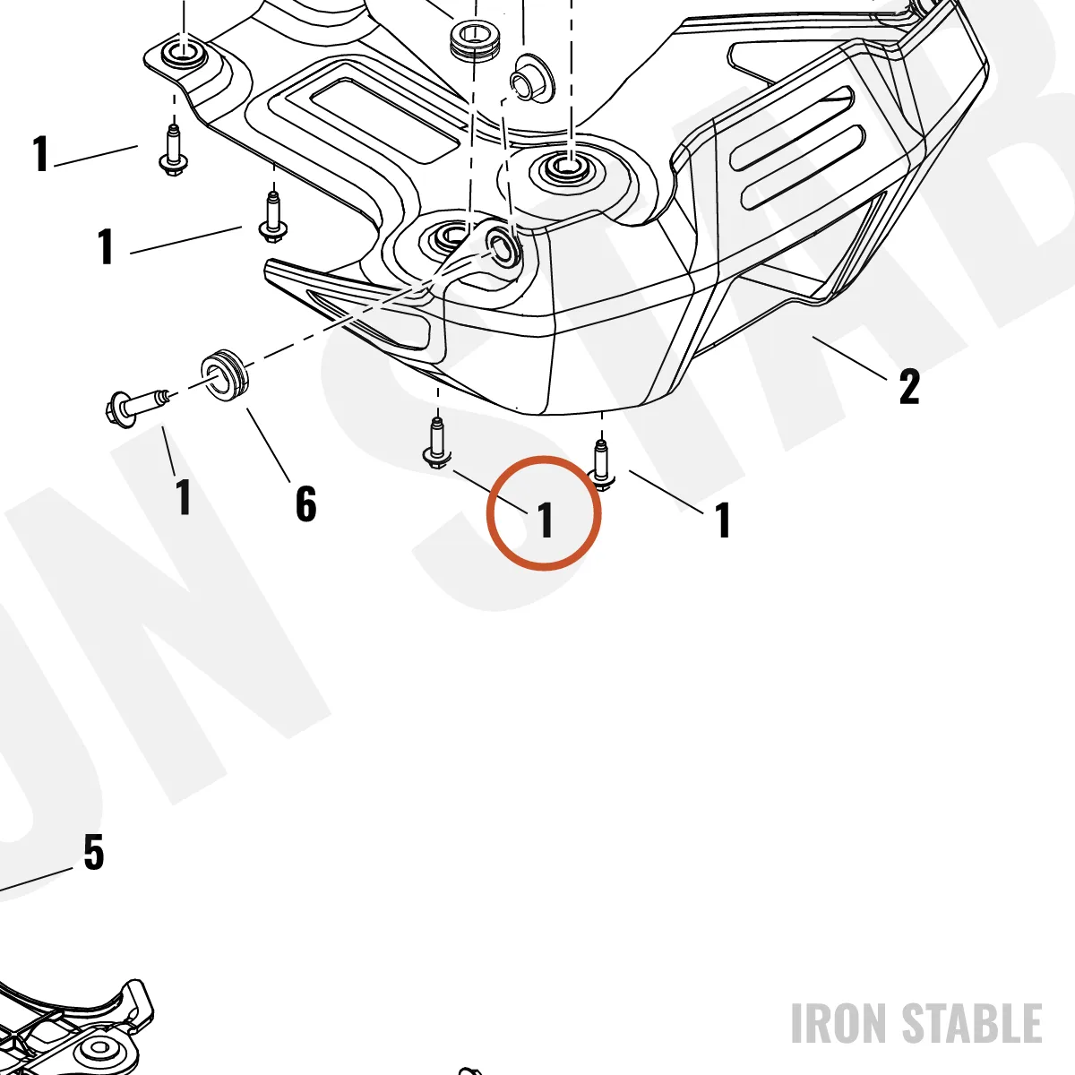 Harley-Davidson Screw, Flange, Btn Hd, Int 6-Lobe