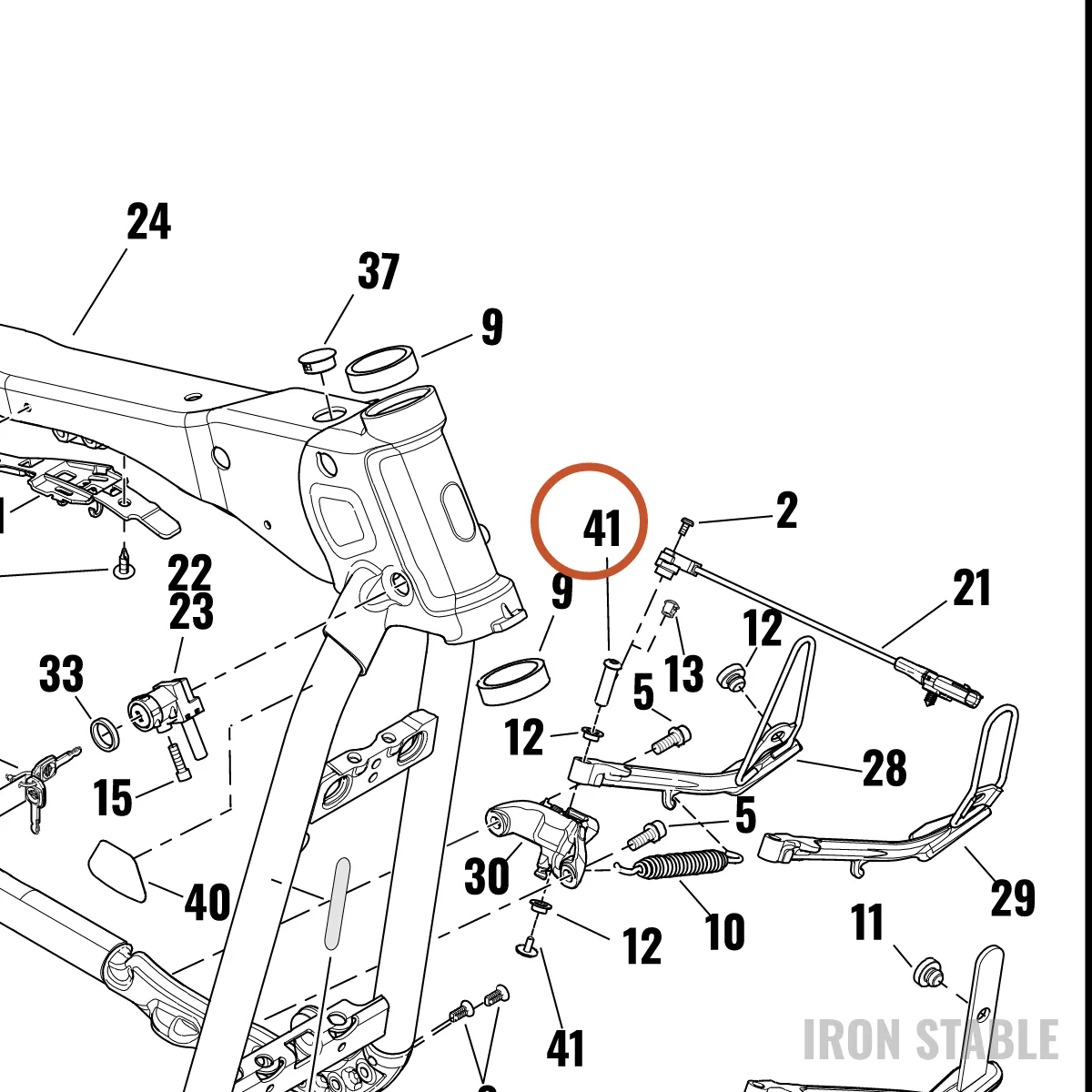 Harley-Davidson Kit, Scr, My21 St Jiffy Stand, P