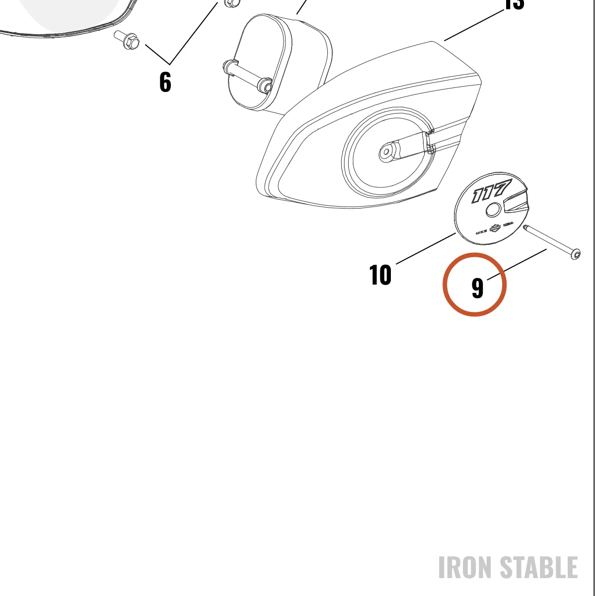 Harley-Davidson Screw, Btn, Hex Hd