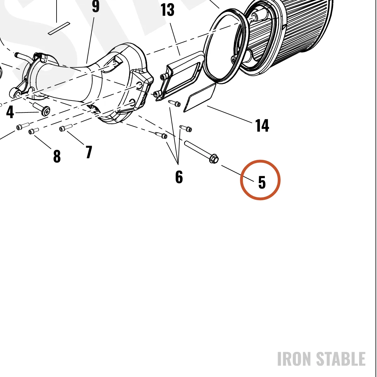 Harley-Davidson Screw, Hex Flange