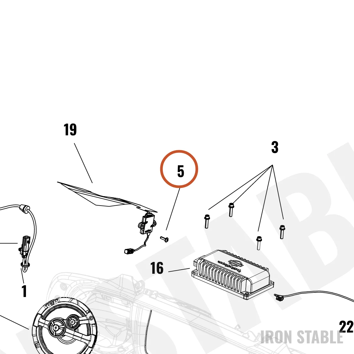 Harley-Davidson Screw, Screw, Thread Forming, M5