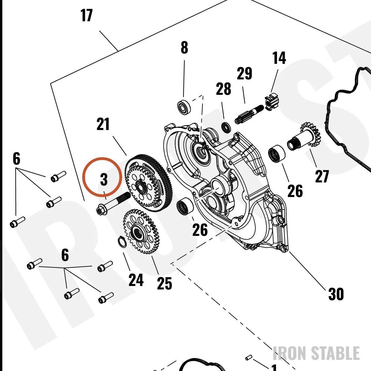 Harley-Davidson Screw, 7/16x2.50