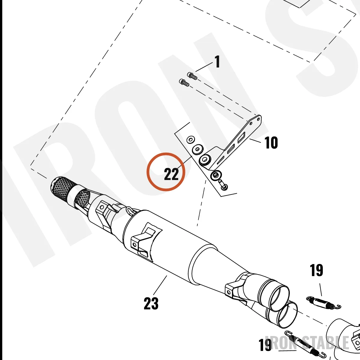 Harley-Davidson Kit, Scr, Exhaust Bkt