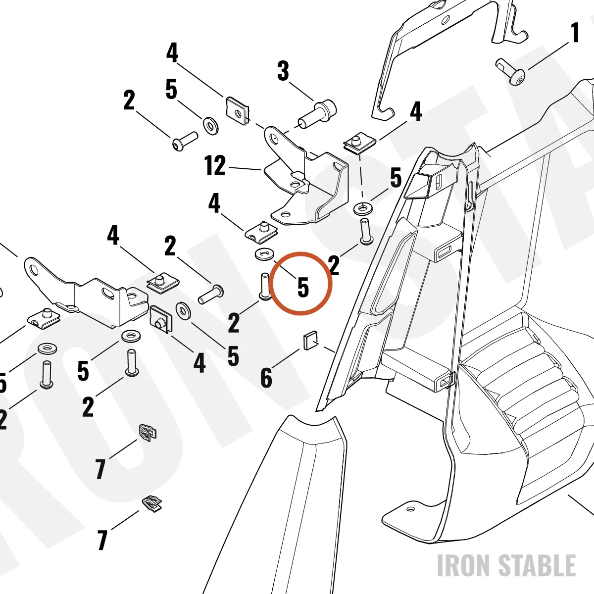 Harley-Davidson Washer, Decoupling Bolt
