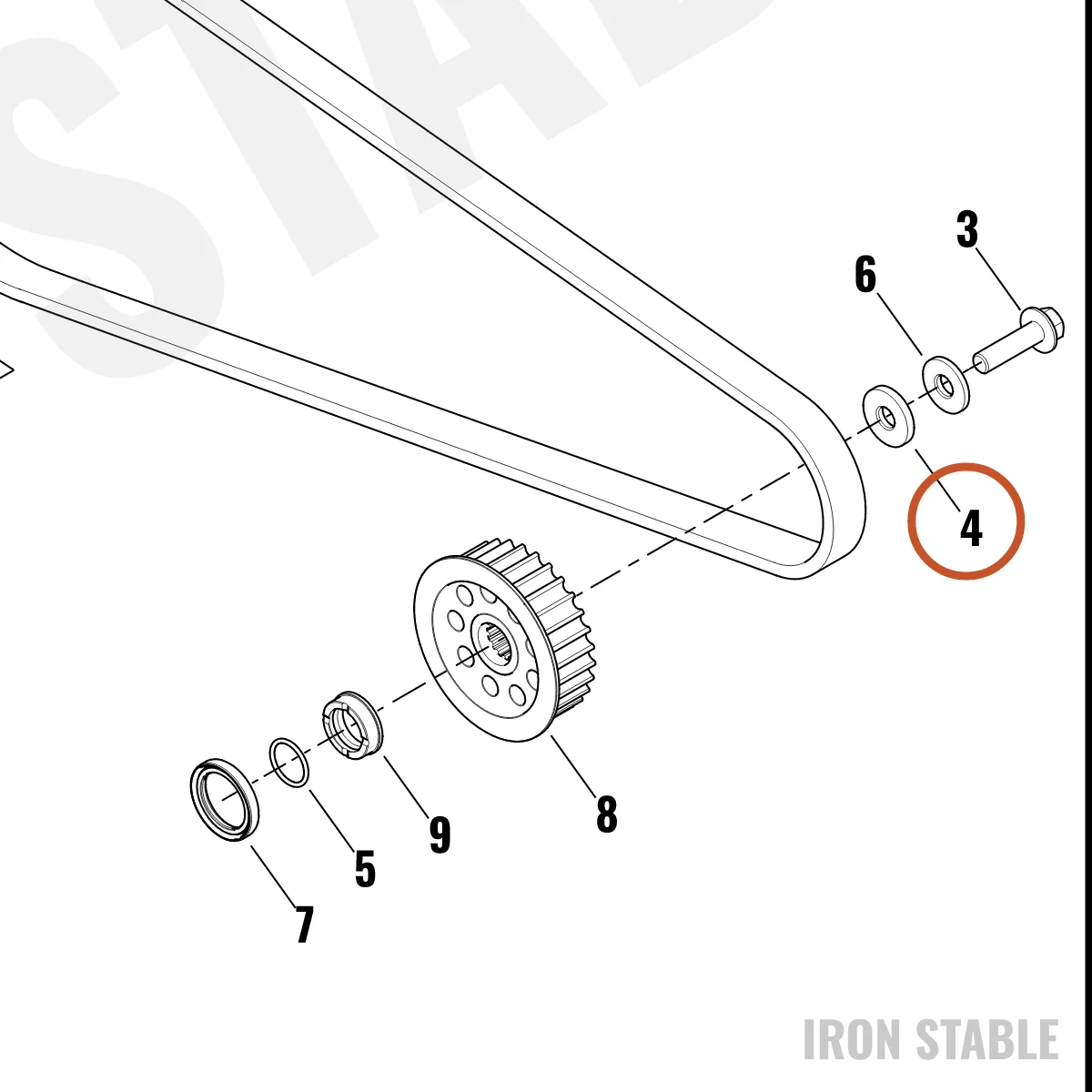 Harley-Davidson Washer, Output Shaft
