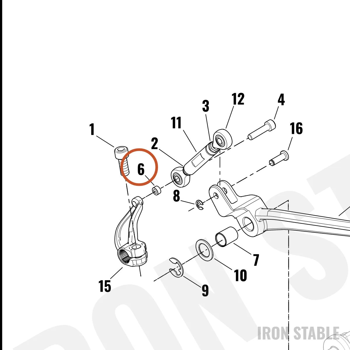 Harley-Davidson Washer, Spacer M6x6